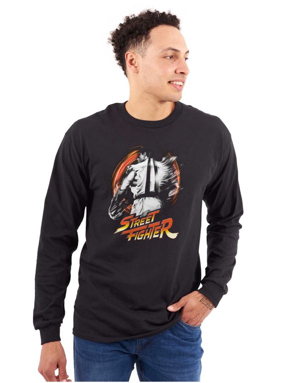 Street Fighter 90s Video Game Ryu Long Sleeve TShirt Men Women Brisco Brands S