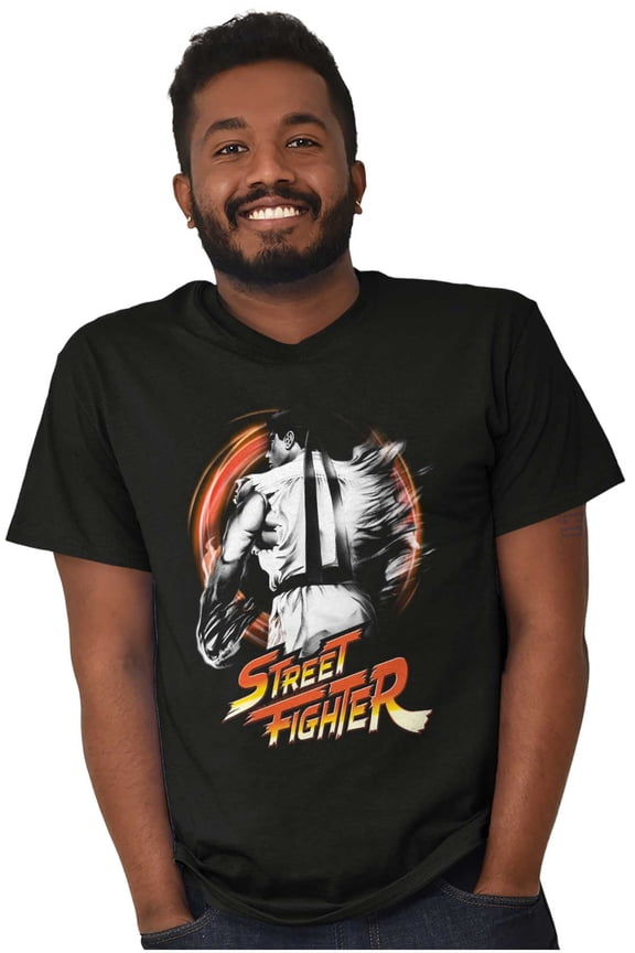 90s Video Game Ryu Men's Graphic T Shirt Tees Brisco Brands 3X