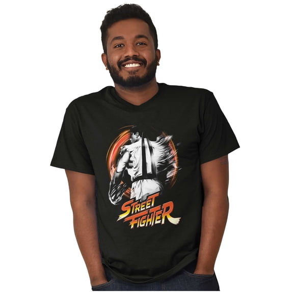 Street Fighter 90s Video Game Ryu Men's Graphic T Shirt Tees Brisco Brands L
