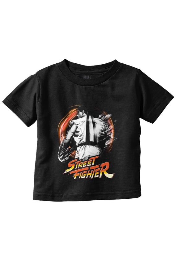Street Fighter 90s Video Game Ryu Toddler Boy Girl T Shirt Infant Toddler Brisco Brands 12M