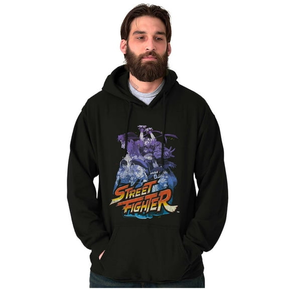 Street Fighter 90s Video Gamer Unisex Plus Size Hoodie Brisco Brands 2X