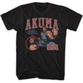 thumbnail image 1 of Street Fighter Akuma Varsity Black Adult T-Shirt Xl, 1 of 2
