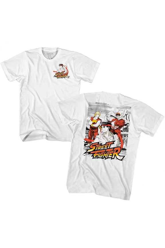 Alpha Series Ryu Ken M. Bison Character On Back T-Shirt-XLarge