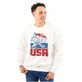thumbnail image 1 of Street Fighter American Guile USA Men Big & Tall Sweatshirt Brisco Brands 5X, 1 of 5