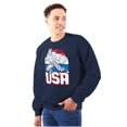 thumbnail image 1 of Street Fighter American Guile USA Men's Crewneck Sweatshirt Brisco Brands S, 1 of 6