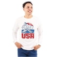 thumbnail image 1 of Street Fighter American Guile USA Men's Long Sleeve Tee T Shirt Brisco Brands M, 1 of 6