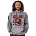 thumbnail image 1 of Street Fighter Balrog Never Quit Men Big & Tall Graphic Hoodie Brisco Brands 2X, 1 of 5