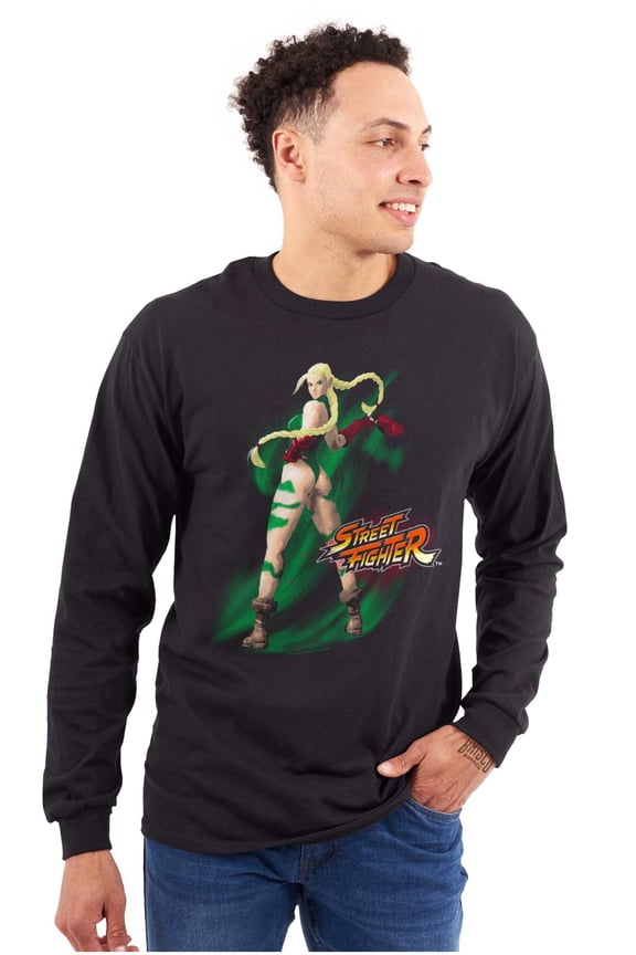 Street Fighter Cammy 90s Video Gamer Long Sleeve TShirt Men Women Brisco Brands S