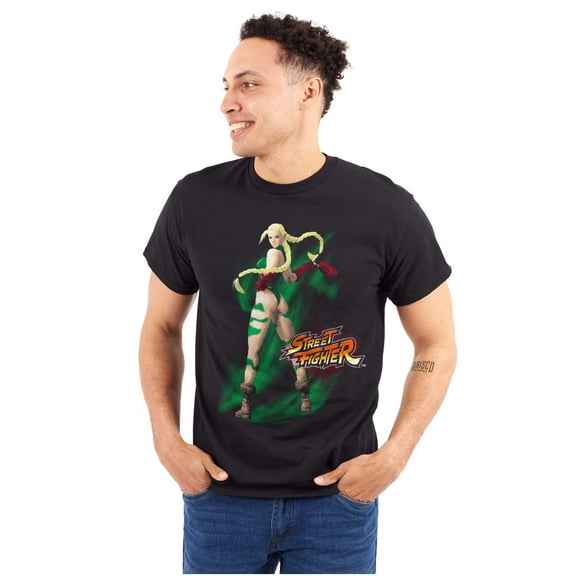 Street Fighter Cammy 90s Video Gamer Men's Graphic T Shirt Tees Brisco Brands L