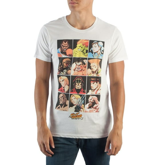 Street Fighter Character Grid T-Shirt-M