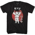 thumbnail image 1 of Street Fighter Chibi Ryu Black Adult T-Shirt, 1 of 2