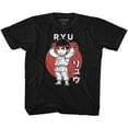 thumbnail image 1 of Street Fighter Chibi Ryu Black Youth T-Shirt, 1 of 2