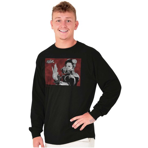 Street Fighter Chun Li Game Character Long Sleeve TShirt Men Women Brisco Brands X
