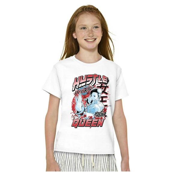 Street Fighter Chun Li Hustle Queen Girls Kids T Shirt Tees Teen Brisco Brands XS