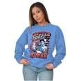 thumbnail image 1 of Street Fighter Chun Li Hustle Queen Women Crewneck Sweatshirt Brisco Brands S, 1 of 6