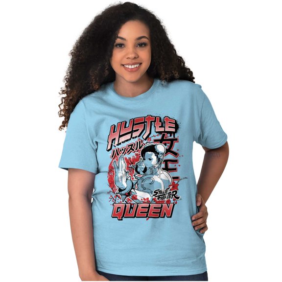 Street Fighter Chun Li Hustle Queen Women Plus Size Graphic Tee Tees Brisco Brands 2X