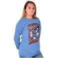 thumbnail image 1 of Street Fighter Chun Li Hustle Queen Women's Long Sleeve T Shirt Brisco Brands S, 1 of 6