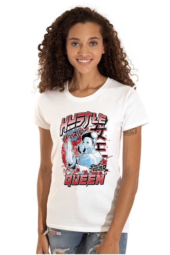 Chun Li Hustle Queen Women's T Shirt Ladies Tee Brisco Brands X