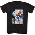 thumbnail image 1 of Street Fighter Chun Li Kick Black Adult T-Shirt Xlt, 1 of 2