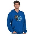thumbnail image 1 of Street Fighter Chun-Li Lightning Kick Zip Up Hoodie Men's Women's Brisco Brands M, 1 of 6