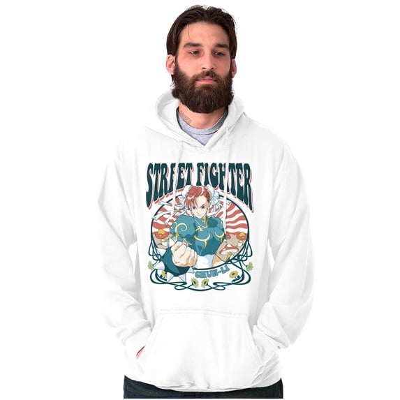 Street Fighter Chun Li Spring Foliage Hoodie Sweatshirt Women Men Brisco Brands S