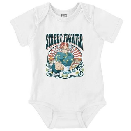Street Fighter Chun Li Spring Foliage Romper Boys or Girls Infant Baby Brisco Brands NB