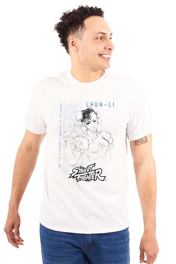 Chun-Li Strongest Men's Graphic T Shirt Tees Brisco Brands 2X