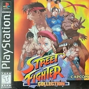 Restored Street Fighter Collection Video Game for PlayStation, Fighting Genre, 2 Offline Players, Parental Controls, Fighting,Multiplayer,Anime