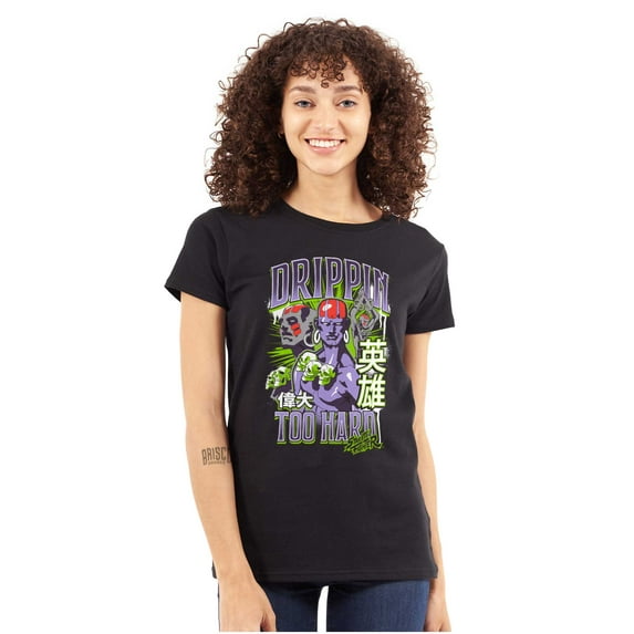 Street Fighter Dhalsim Drippin Hard Women's T Shirt Ladies Tee Brisco Brands L