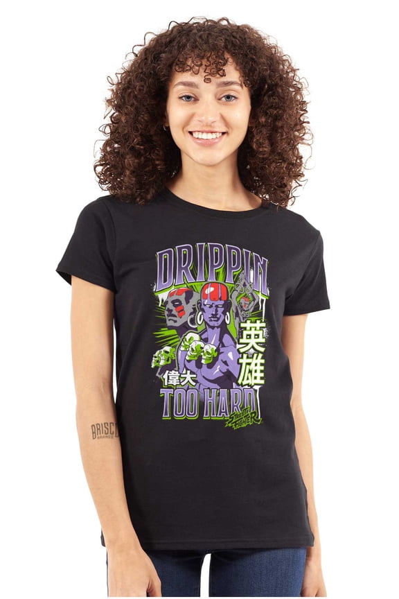 Dhalsim Drippin Hard Women's T Shirt Ladies Tee Brisco Brands M