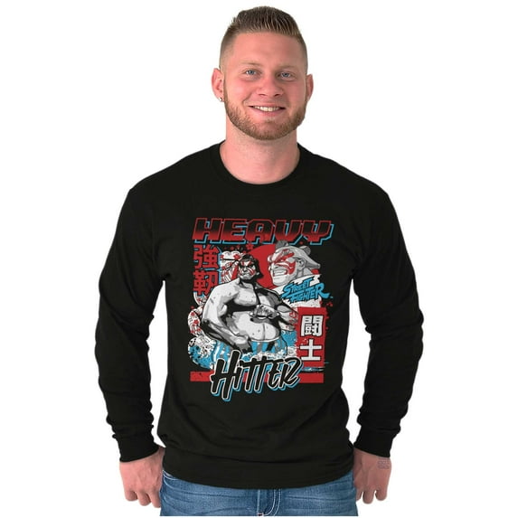 Street Fighter E Honda Heavy Hitter Long Sleeve TShirt Men Women Brisco Brands X