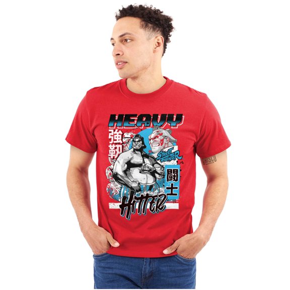 Street Fighter E Honda Heavy Hitter Unisex Plus Size Graphic Tee Brisco Brands 3X