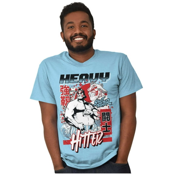 Street Fighter E Honda Heavy Hitter Unisex Plus Size Graphic Tee Brisco Brands 3X