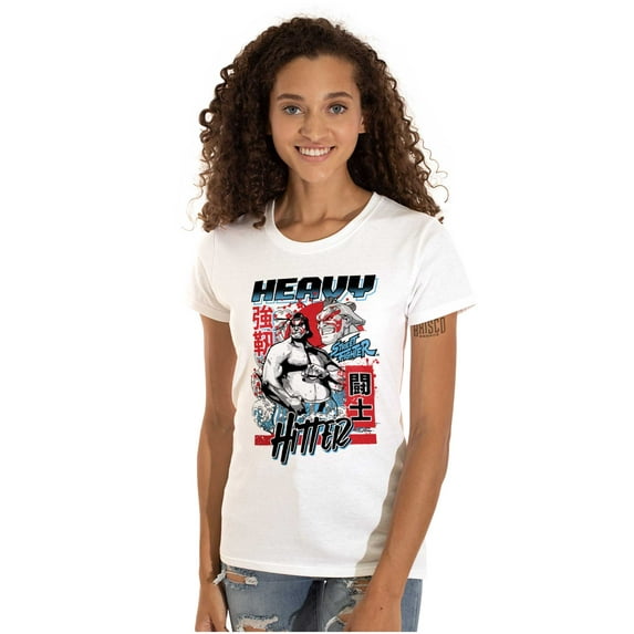 Street Fighter E Honda Heavy Hitter Women's T Shirt Ladies Tee Brisco Brands M
