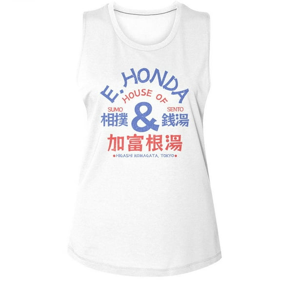 Street Fighter E.Honda House of Sumo Women's Tank Sento Higashi Komagata Tokyo (2XL)