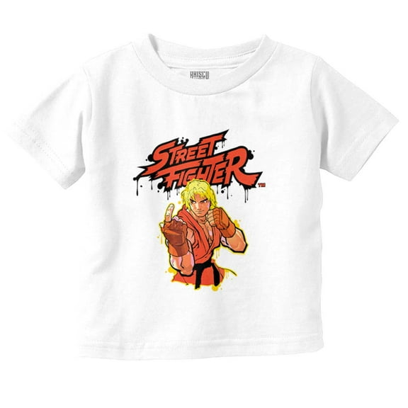 Street Fighter Game Character Ken Toddler Boy Girl T Shirt Infant Toddler Brisco Brands 6M