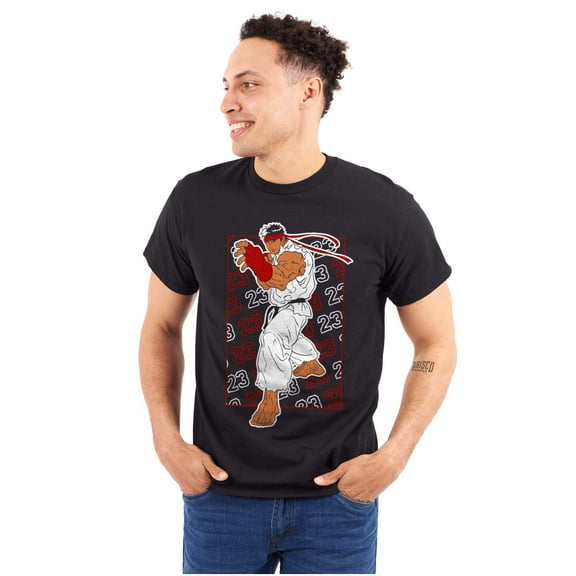 Street Fighter Game Character Ryu Men's Graphic T Shirt Tees Brisco Brands S