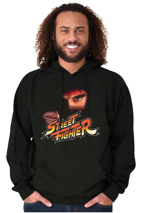 Gamer Ryu Hadouken Graphic Pullover Hoodie Brisco Brands X