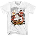 thumbnail image 1 of Street Fighter Grainy Background White Adult T-Shirt, 1 of 2