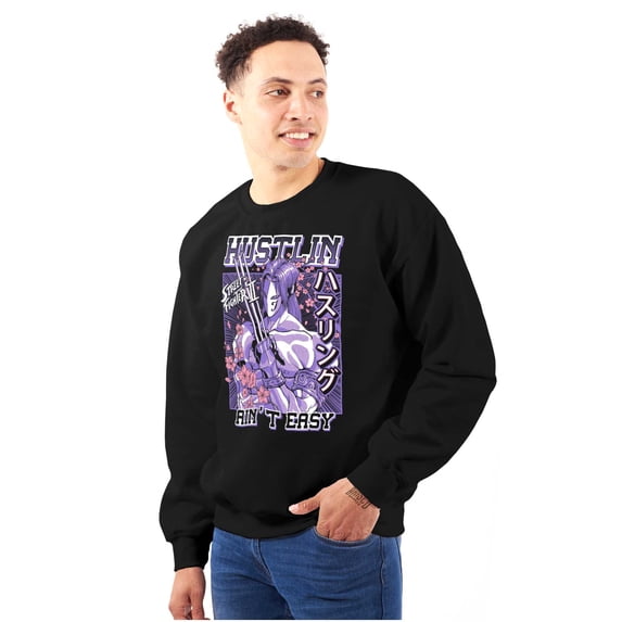 Street Fighter Hustling Aint Easy Sweatshirt for Men or Women Brisco Brands M