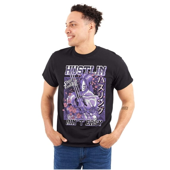Street Fighter Hustling Aint Easy Unisex Plus Size Graphic Tee Brisco Brands 3X
