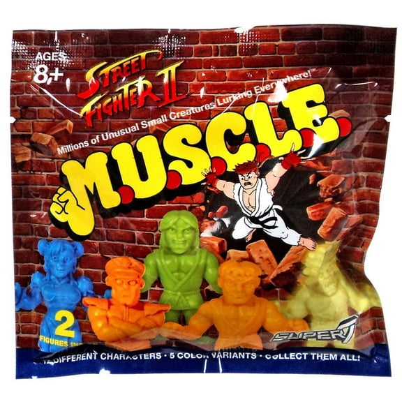 Street Fighter II M.U.S.C.L.E. Mini-Figure Wave 1 | Random 2-Pack