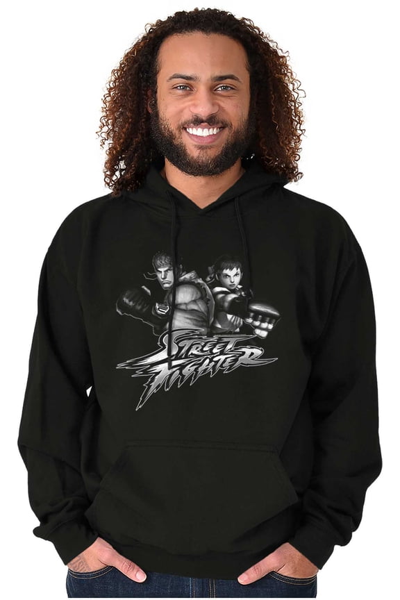 Street Fighter IV Logo Ryu Sakura Hoodie Sweatshirt Women Men Brisco Brands S