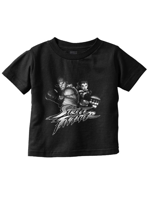 Street Fighter IV Logo Ryu Sakura Toddler Boy Girl T Shirt Infant Toddler Brisco Brands 18M