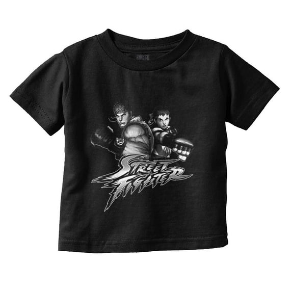 Street Fighter IV Logo Ryu Sakura Toddler Boy Girl T Shirt Infant Toddler Brisco Brands 5T
