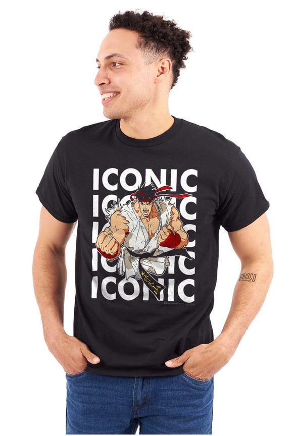 Iconic Video Game Ryu Plus Size Crewneck Graphic Tee Shirt Brisco Brands 2X