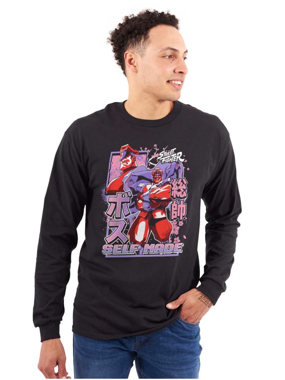 Street Fighter M Bison Self Made Long Sleeve TShirt Men Women Brisco Brands M