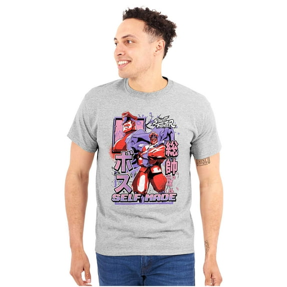 Street Fighter M Bison Self Made Unisex Plus Size Graphic Tee Brisco Brands 5X