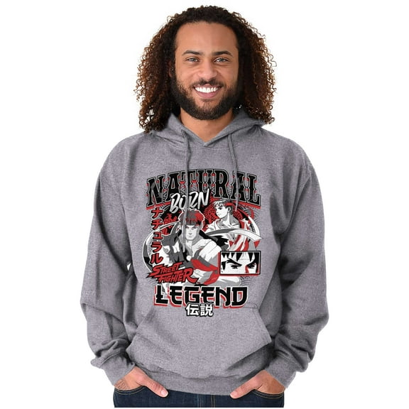 Street Fighter Natural Born Legend Hoodie Sweatshirt Women Men Brisco Brands S