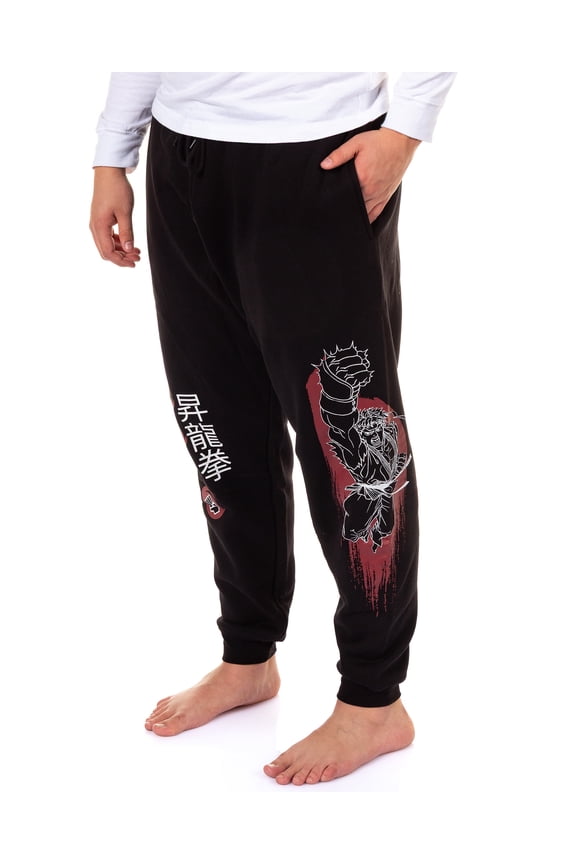 Street Fighter Pants Men's Ryu Game Character Lounge Pajama Joggers